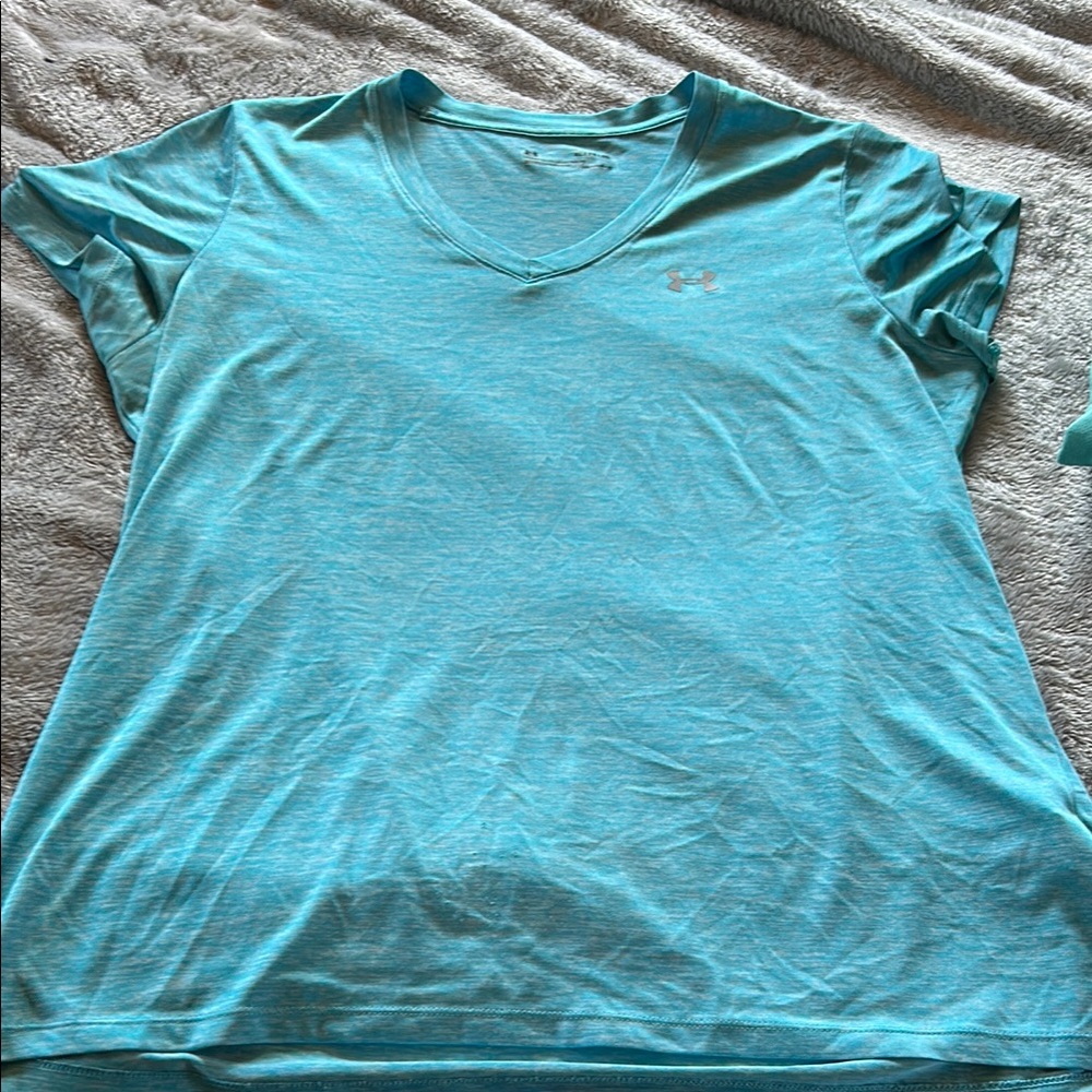 Under Armour Women's Blue V-Neck Top